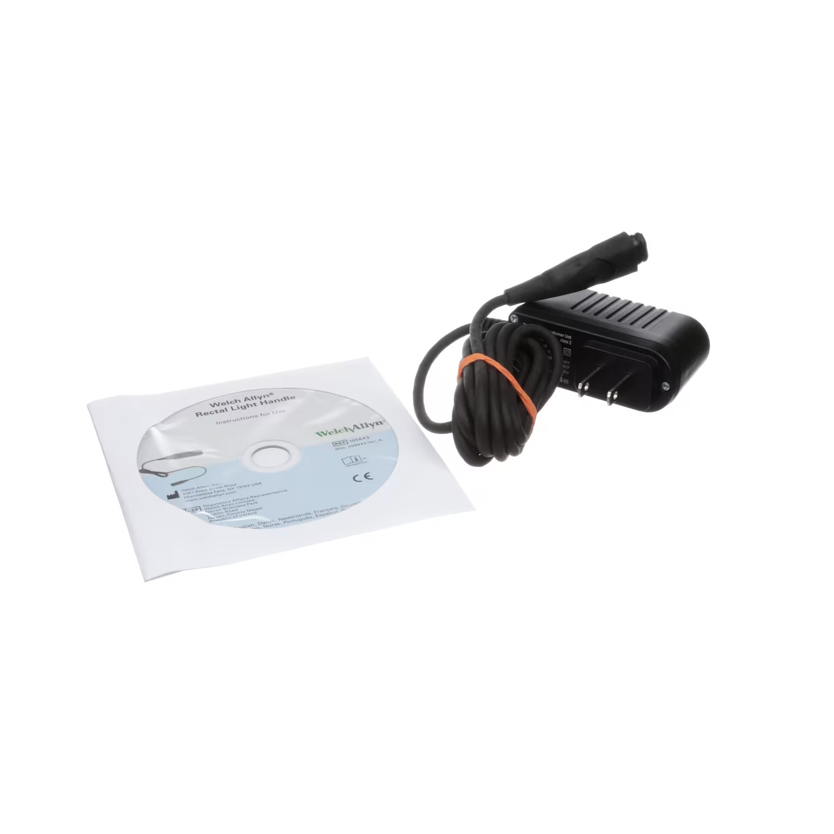 Transformer, 6V, 5 ft Cord, 100-240V, 50-60 Hz AC, No Handle, for Sigmoidoscopes and Anoscopes (1/EA) by Hillrom/Welch Allyn  ID 73305